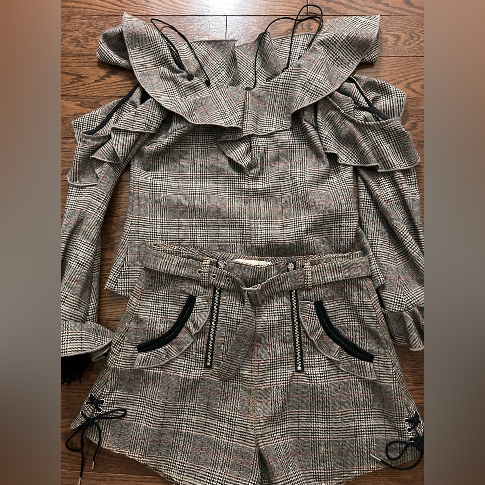 Self-Portrait Fall 2017 Romper Styled Colour-Stri… - image 3